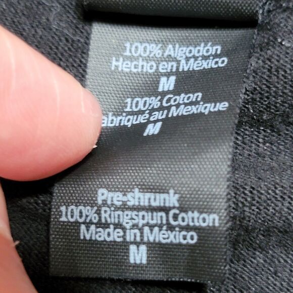 Tultex SS Black Unisex Tee "Nirvana" Yellow Logo - Size Medium - Picture 2 of 4